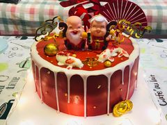 -咖咖熊蛋糕定制·英国蓝风车动物性淡奶油