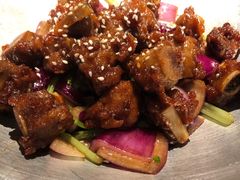 蒜香蜜汁排骨-绿茶餐厅(同成街华联店)