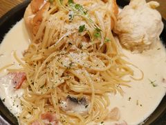 面包奶油意面-机器人火炉披萨