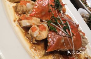 Steamed Crab Roe with Wine