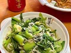 虾皮炒盖菜-北港方记海鲜楼·海景餐厅