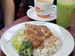 葱油鸡扒饭-兰芳园(中环老店)