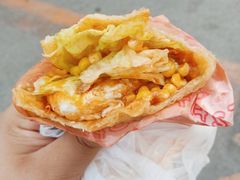 -小红车炸蛋葱油饼
