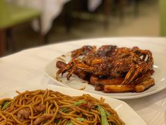 鸡毛菜肉丝炒面-翠亭酒家(山西南路店)