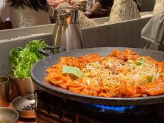 铁板章鱼五花肉-春熙台韩国料理·章鱼肥牛(西丽店)