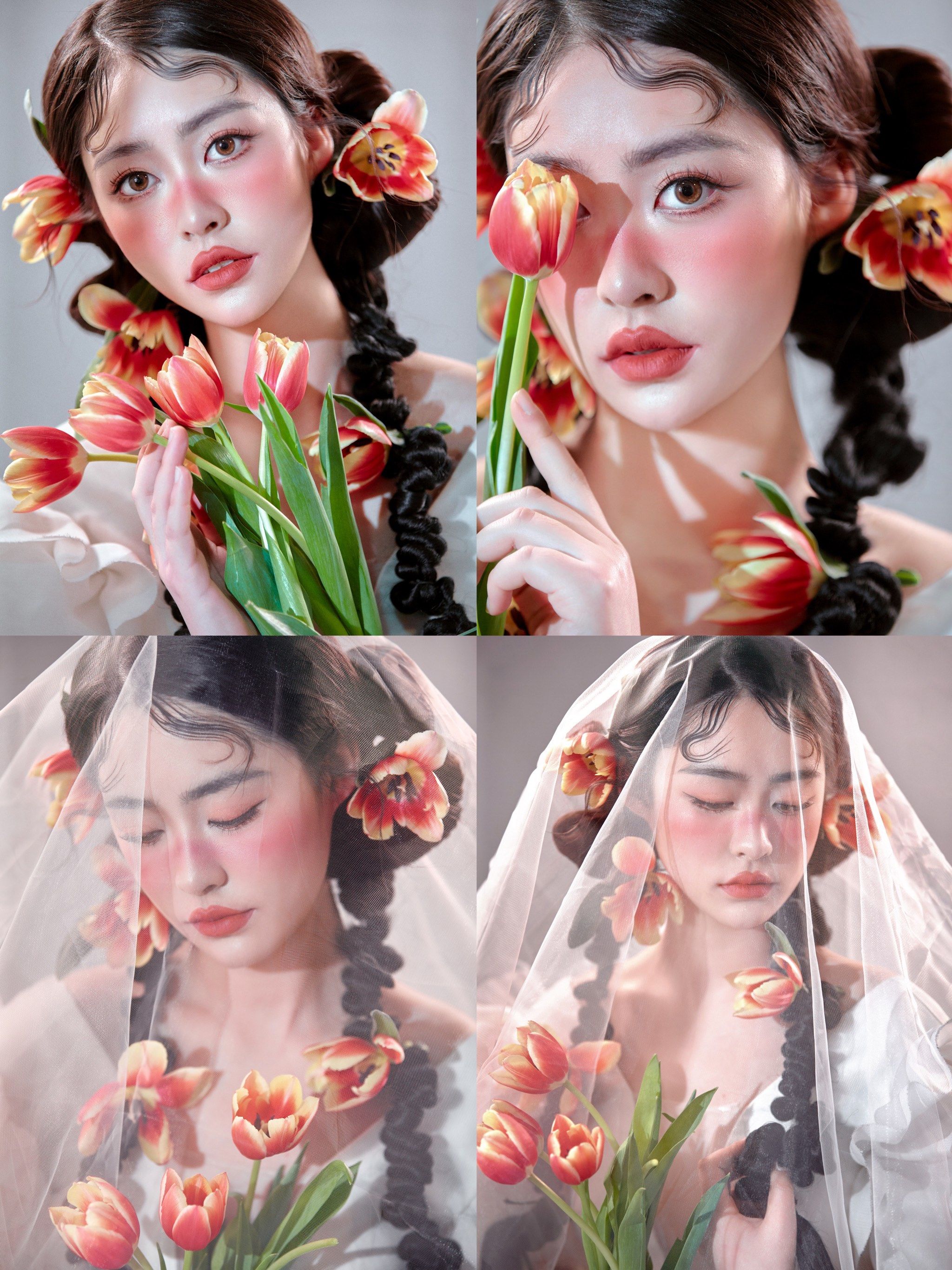 创意鲜花新娘造型