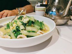 笔管鱼小白菜-开海·红岛海鲜虾水饺(石老人店)
