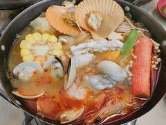 麻辣酸菜海鲜锅-张妈台式锅烧(深大店)
