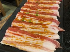 调味猪五花-九田家黑牛烤肉料理(中北镇店)