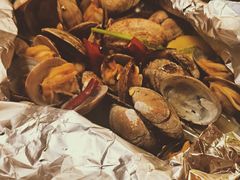 锡纸花蚬子-喝丢一只鞋海鲜烧烤·海肠捞饭(市场店)