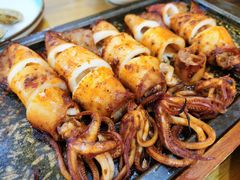 铁板鱿鱼须-百味饺子城•海鲜家常菜(秦皇岛店)