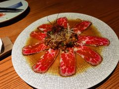 雪花生牛肉佐辣酱-贰捌零叁精致料理(钱湖店)