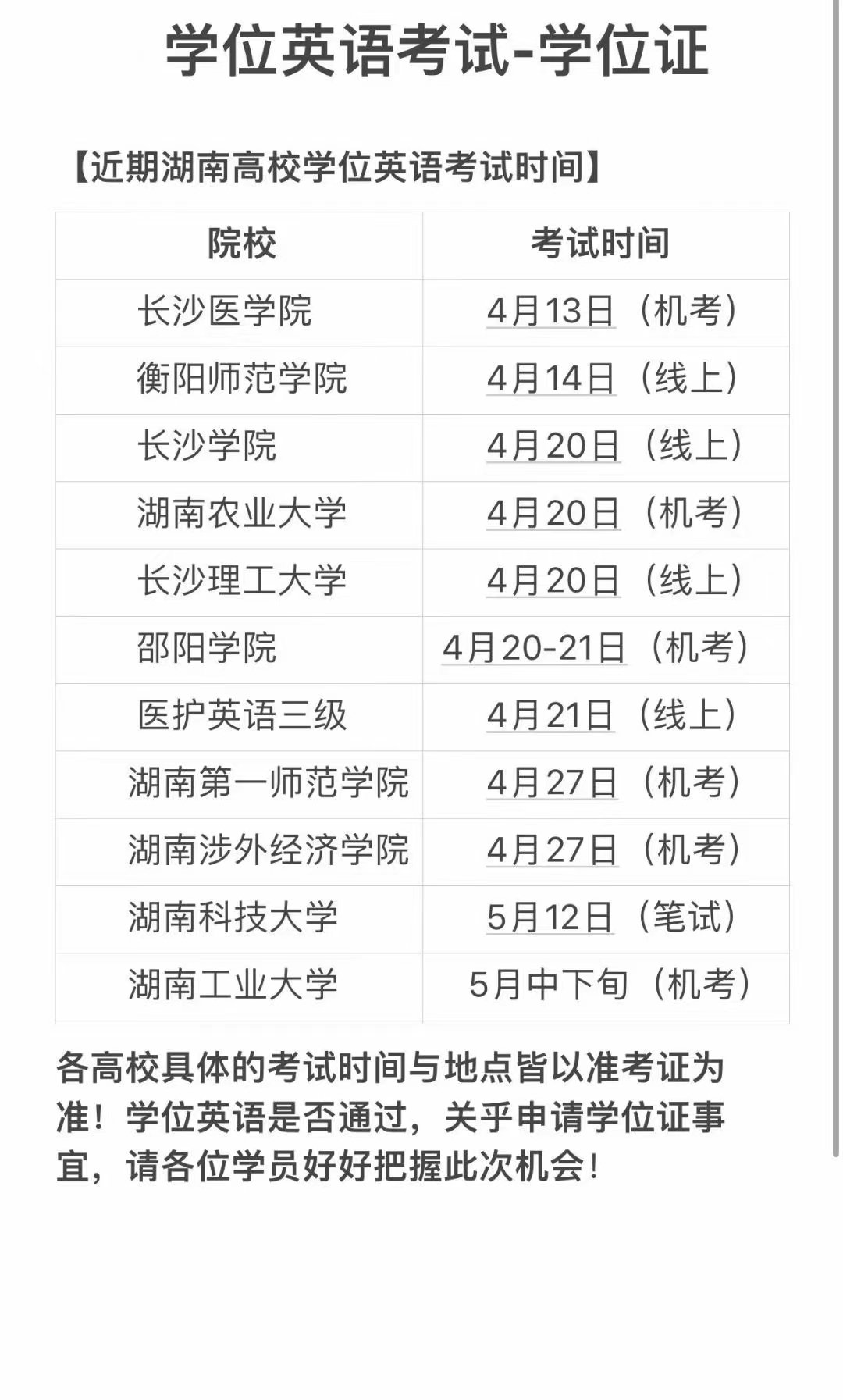 学位英语考试时间,vip,湖南 #学位英语