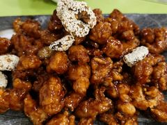 酱爆核桃鸡丁-大眼锅贴水饺(河东店)