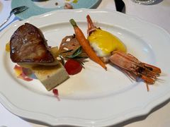 法式煎鹅肝拼黑虎虾-波特曼西餐厅(南岗店)