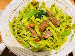 小炒牛肉手工菠菜面-苏湘杭(普罗旺世店)