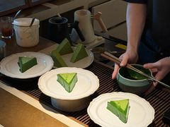 抹茶咖啡制作中-luutosa  cafe & tea 鹿兔山