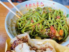 油泼面-手擀菠菜面(西康路店)