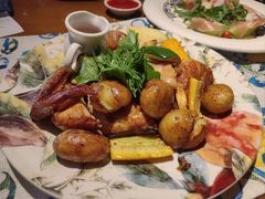 香料烤春鸡配时蔬-弗兰克牛排西餐厅Ribone steak house(柠檬花园店)