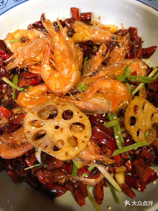 鲟龙记酸菜鱼-香辣虾-菜-香辣虾图片-深圳美食-大众点评网