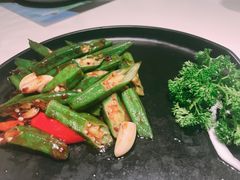 酱爆秋葵-原味田园·客家菜·土窑鸡(中航城君尚购物中心店)