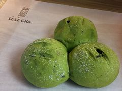 抹茶紫米大福-LELECHA乐乐茶(上海五角场万达广场店)