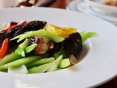 芥蓝百合羊肚菌-王府井文华东方酒店-紫膳餐厅