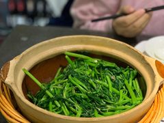 啫啫虾酱空心菜-熠盛粤味(永康路店)