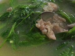 豌豆尖滑肉汤-洪霞餐馆