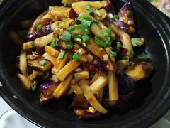 年糕茄子煲-胖大嫂渔家排档·全海景餐厅(渔村店)