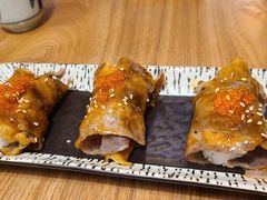 现烤雪花牛肉寿司-西月山居匠心创意料理(江汉路新佳丽广场店)