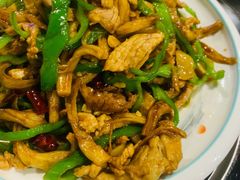 青椒面筋肉丝-517烧烤·龙虾·海鲜大排档(万象都荟店)