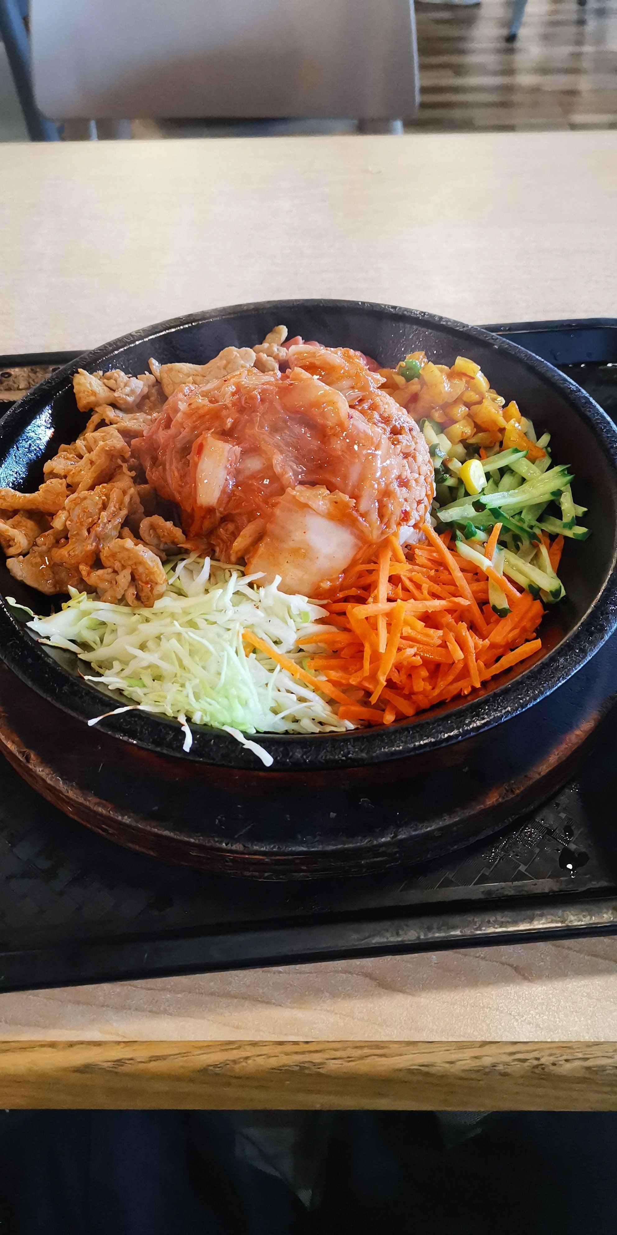 泡菜五花肉铁板饭