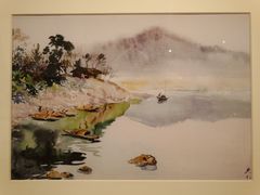 张充仁·水彩画《绥江谣》（复制品）-上海油画雕塑院