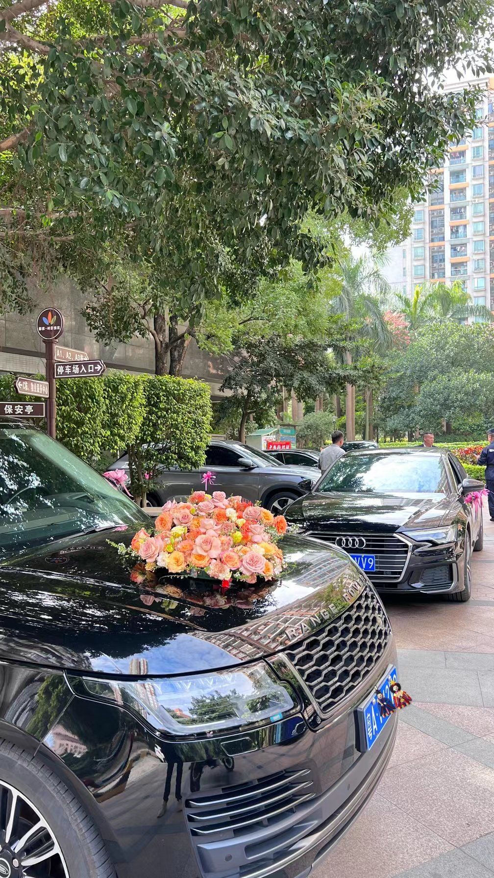 路虎婚车还是挺好看的