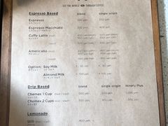 菜单-% Arabica(京都东山店)