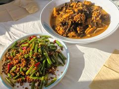 柴鸡炖蘑菇-三岔涧农家乐