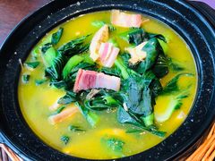 河蚌咸肉烧青菜-扬州狮子楼·非遗淮扬菜(总店)