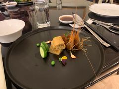秘制醉大虾拼香椿豆腐-天伦里餐厅(绿城桃花源店)