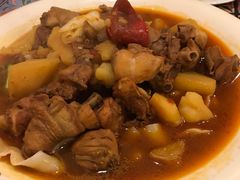 沙湾大盘鸡-西域盛宴烧烤新疆菜清真餐厅(古美店)