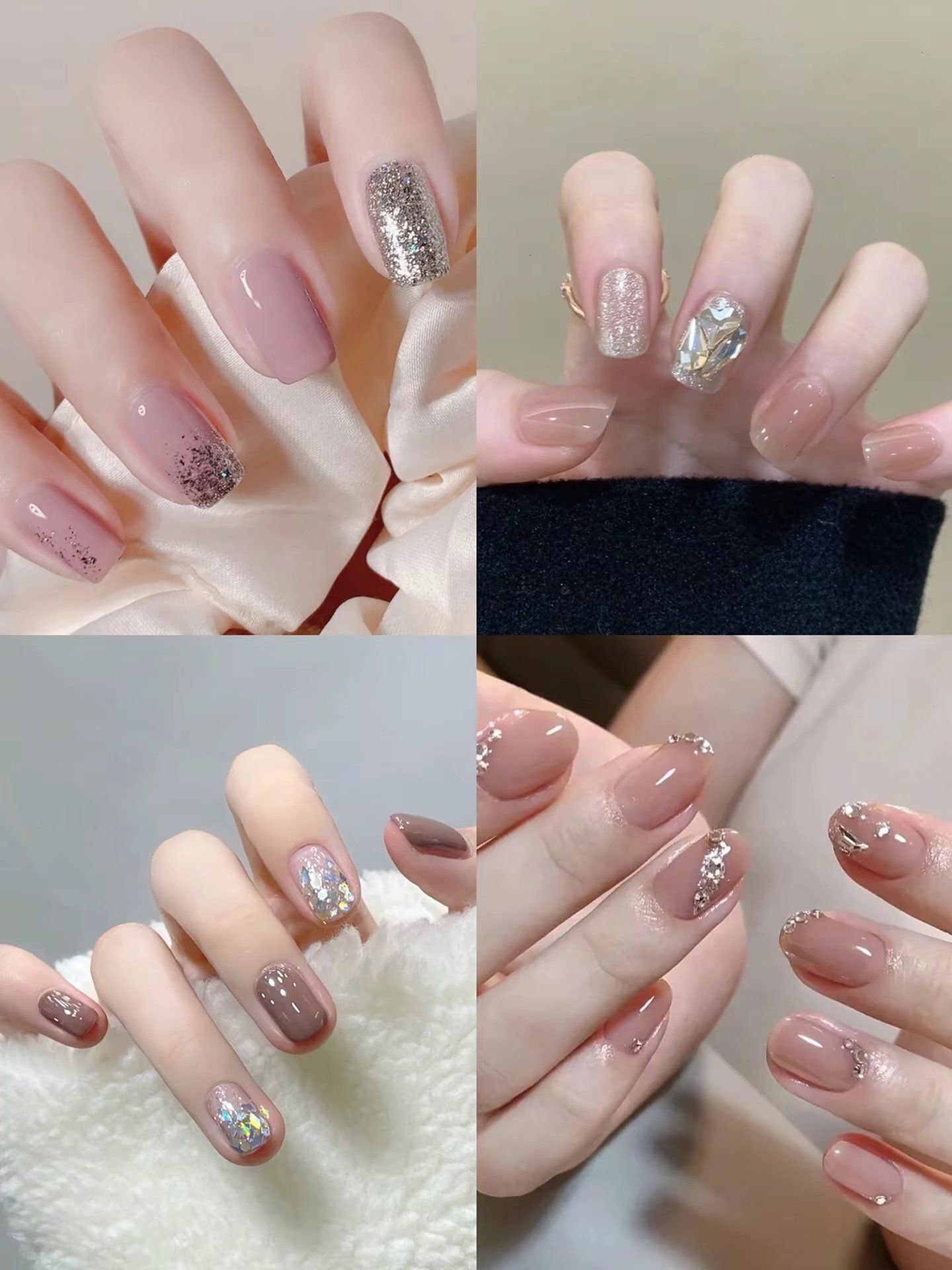 夏天配色跳色 流行美甲