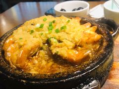 石板蒜蓉虾-小菜园新徽菜(合肥瑶海万达店)