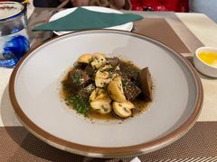 蘑菇拌牛舌巴沙米克醋风味-BONAZZA 意大利餐厅