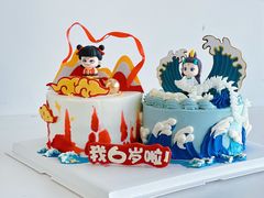 -咖咖熊蛋糕定制·蓝风车动物奶油