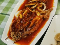 香辣鱿鱼-华圆美食-老蓬莱菜(蓬港路店)