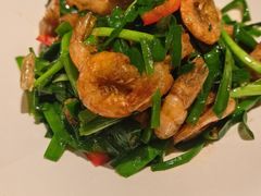 韭菜苔炒河虾-湖里春风·淮扬菜(丽泽天街店)