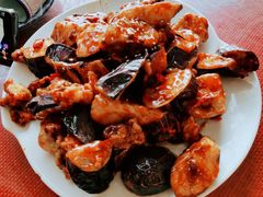 焦糖茄子牛肉粒-桃子餐厅·天津菜(红星路直营店)