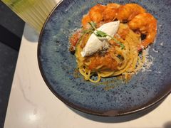 鲜茄茸大虾配马斯卡朋意大利面-BE BRIGHT KITCHEN(正佳广场店)