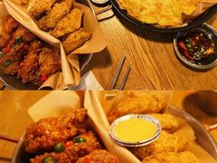 炸鸡翅一半一半-富乐满韩国正宗炸鸡韩国料理(虹泉路店)