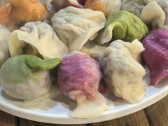 紫甘蓝锅巴馅饺子-宝源饺子(麦子店街店)